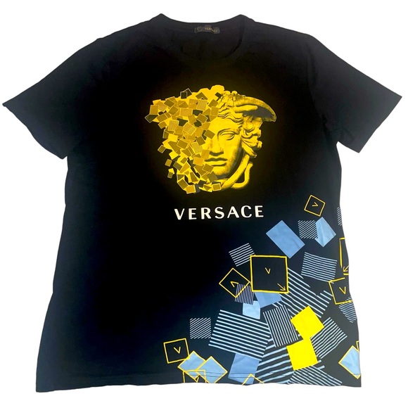 Versace Other - Rare Versace Medusa Head All Over Print Designer T-shirt Large (fits Medium)